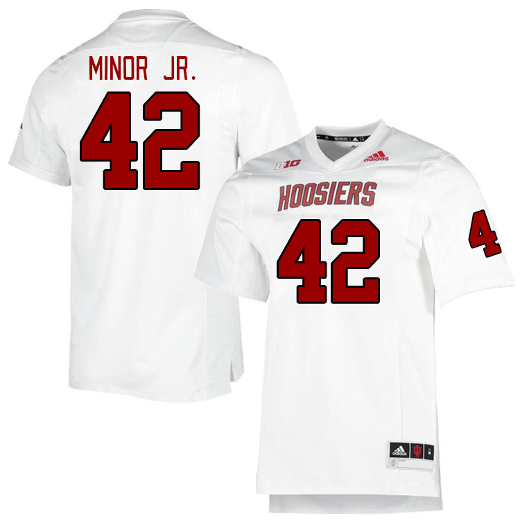 Men #42 Darryl Minor Jr. Indiana Hoosiers College Football Jerseys Stitched Sale-Retro